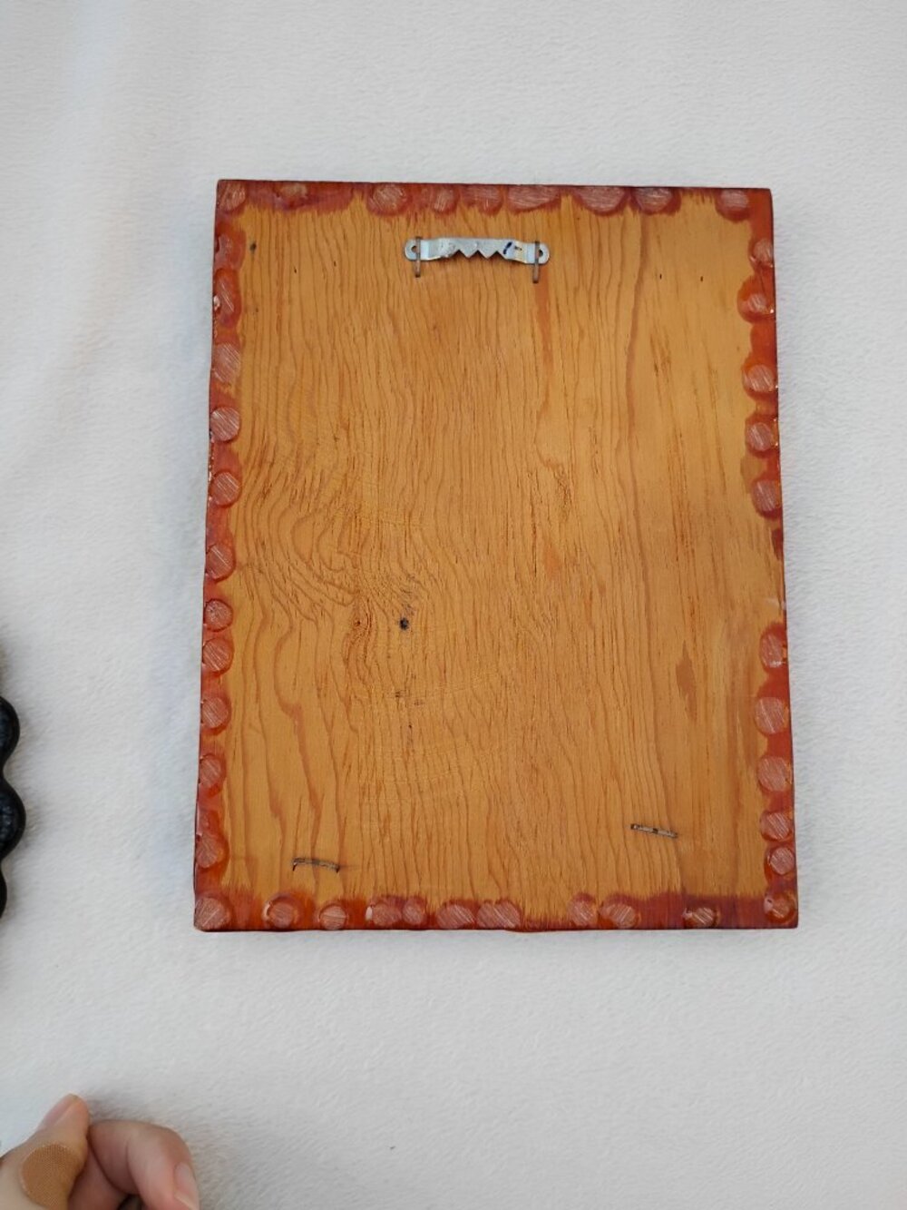 Lot of 2 Vintage Trivet Pot Holder & Wood Wall Signage Plaque Encouraging Decor - Picture 5 of 16